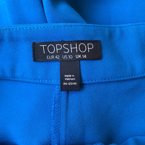 ⭐️HPx2⭐️NWT Topshop Blue Dress Pants - Picture 5 of 16